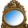 6791 Elaborate Antique Rococo Gilded Grapevine Overmantel Mirror