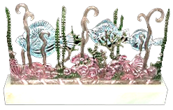 6375 Spectacular Art Deco Sculpture "Fish Screen" by Edgar Brandt