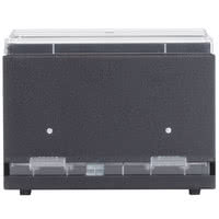 Vollrath 3835-06 Straw Boss Single Sided Bulk Straw Dispenser - Black