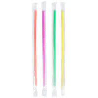 Choice 8 3/4 inch Jumbo Neon Wrapped Crazy Straw - 2000/Case
